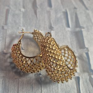Gold plated earring