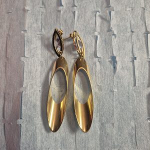 Gold plated dropping earring