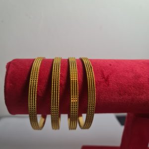4 pieces gold plated bangle Size 8